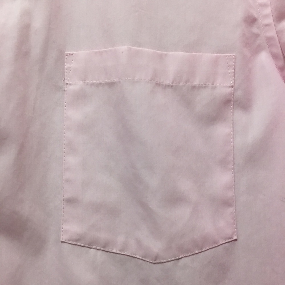 Van Heusen Pink Button Down Dress Shirt Size M - Picture 4 of 8